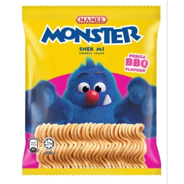 Mamee Monster Noodle Snack BBQ 2 Pack