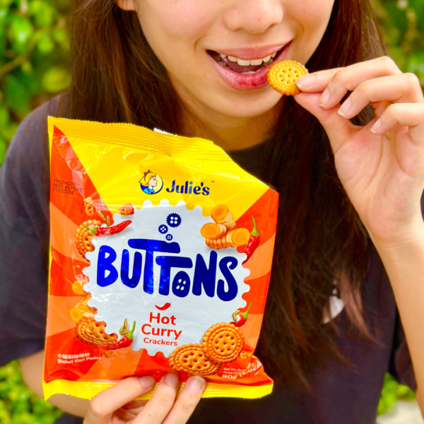 Julie’s Button Hot Chili Biscuit 80g