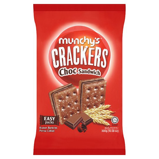 Munchy’s Chocolate Sandwich Crackers 258g