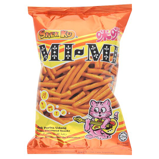 Snek Ku Mi-Mi Prawn Flavored Snack 22g x 8 Packs